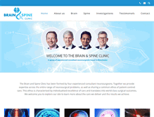 Tablet Screenshot of brainandspineclinic.com